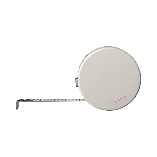 blomus Gents Tape Measure Locking Standard and Metric - 10 feet Length - Moonbeam (Beige) | Amazon (US)