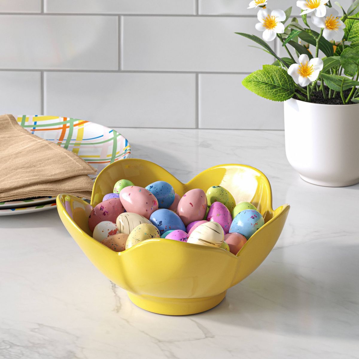 14oz Figural Flower Snack Bowl Yellow - Room Essentials™ | Target