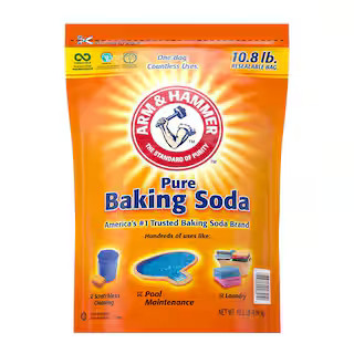 ARM & HAMMER 10.8 lb Pure Baking Soda Resealable Bag 00341 - The Home Depot | The Home Depot