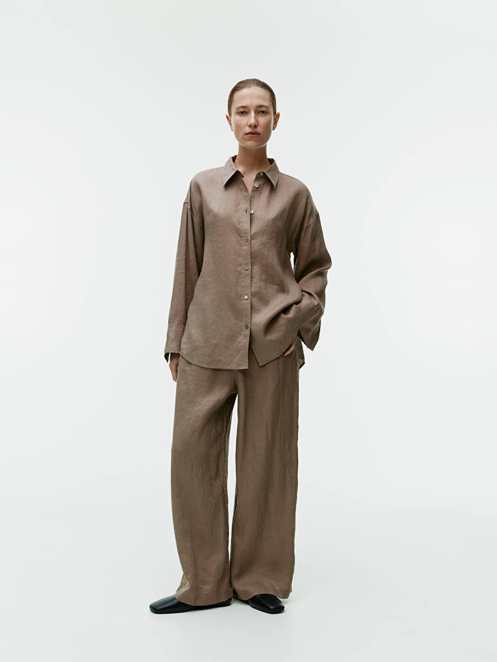 Wide Linen Trousers | ARKET (US&UK)