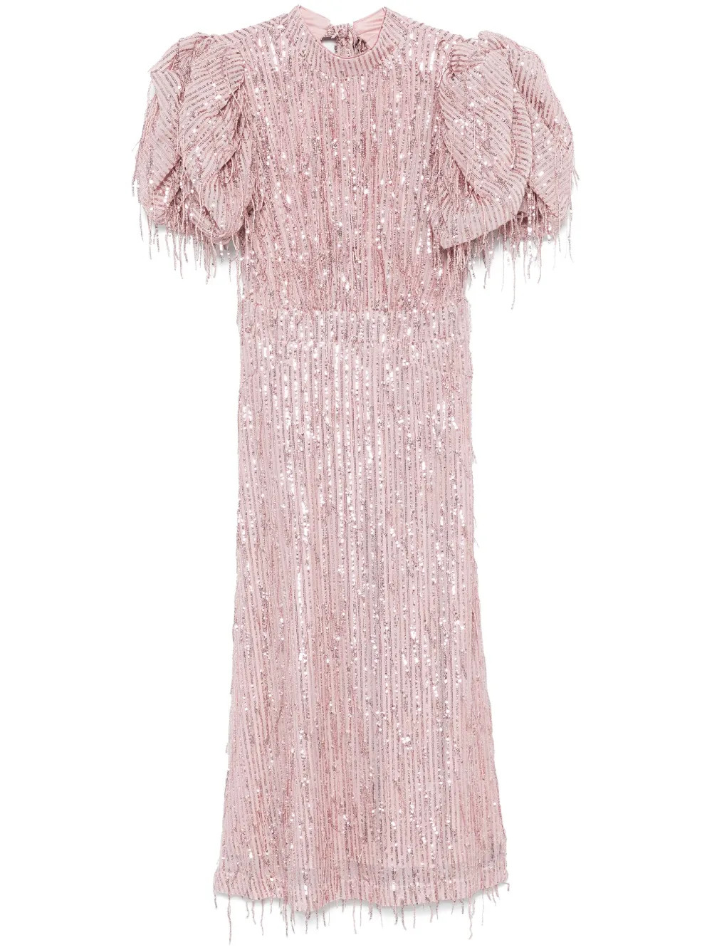 ROTATE BIRGER CHRISTENSEN Sequinned Maxi Dress | Pink | FARFETCH | Farfetch Global