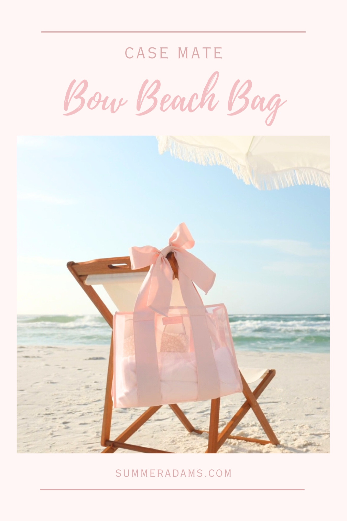 Just bought the cutest beach bag that is collapsible and can fold into your luggage. It’s blush pink with a big bow and totally waterproof! Pre-sale orders being taken!

#LTKSwim #LTKTravel #LTKFindsUnder100