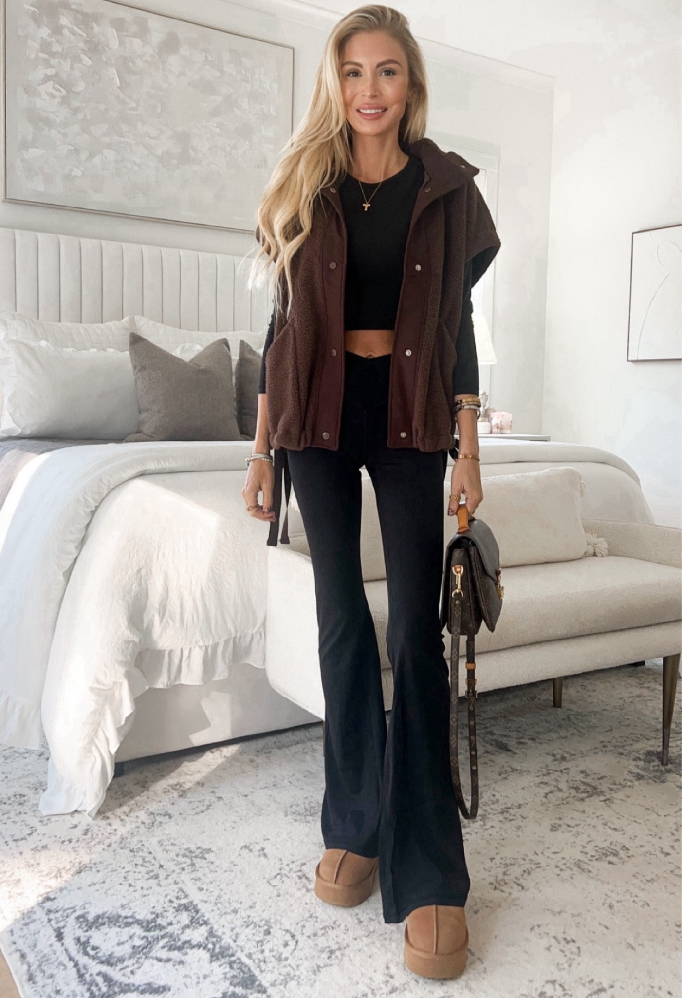 Amazon fashion - entire outfit
Vest - wearing size small (generously  oversized) 
Leggings - wearing size xs 34 inseam
They are the exact dupes of my aerie leggings
Crop top - size xs, super soft, I bought 3 colors 

#LTKFindsUnder100 #LTKFindsUnder50