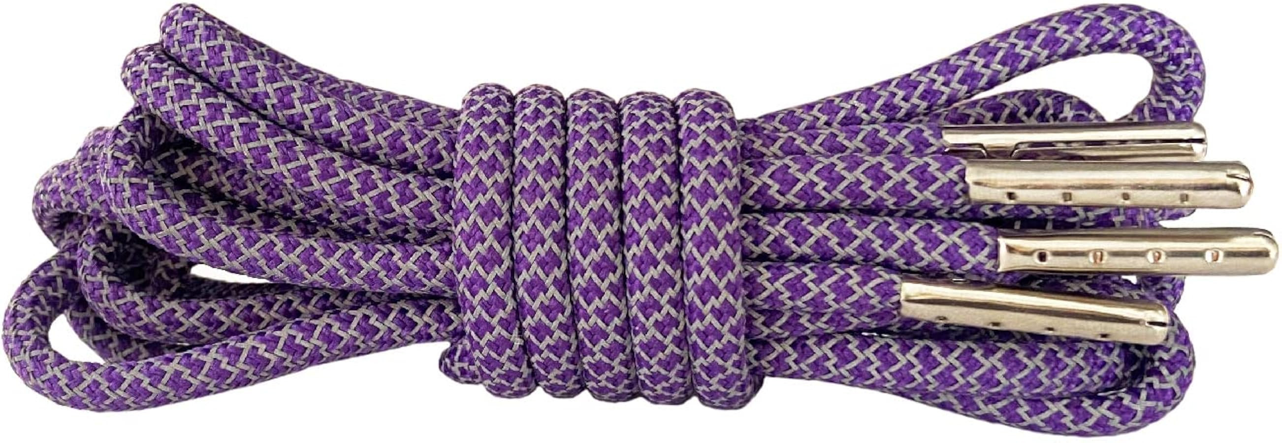 VASGO Iron Head Round Shoe Laces Reflective for Sneakers 10 Different Lengths 12 Colors | Amazon (US)