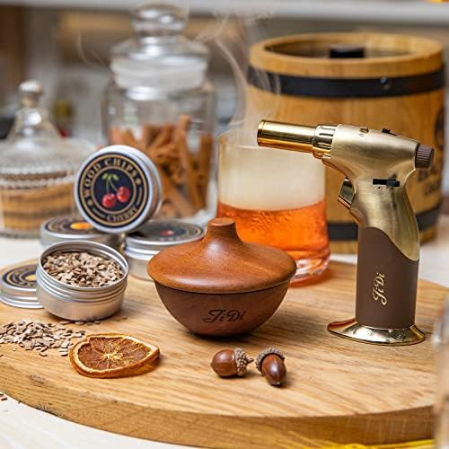JIDI Cocktail Smoker Kit with Torch and Wood Chips-Old Fashioned Chimney Drink Smoker for Cocktai... | Amazon (US)