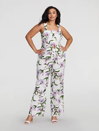 Balee Floral Print Pants - Gabrielle Union x FTF - Fashion To Figure | Fashion To Figure