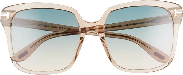 Faye 56mm Gradient Square Sunglasses | Nordstrom