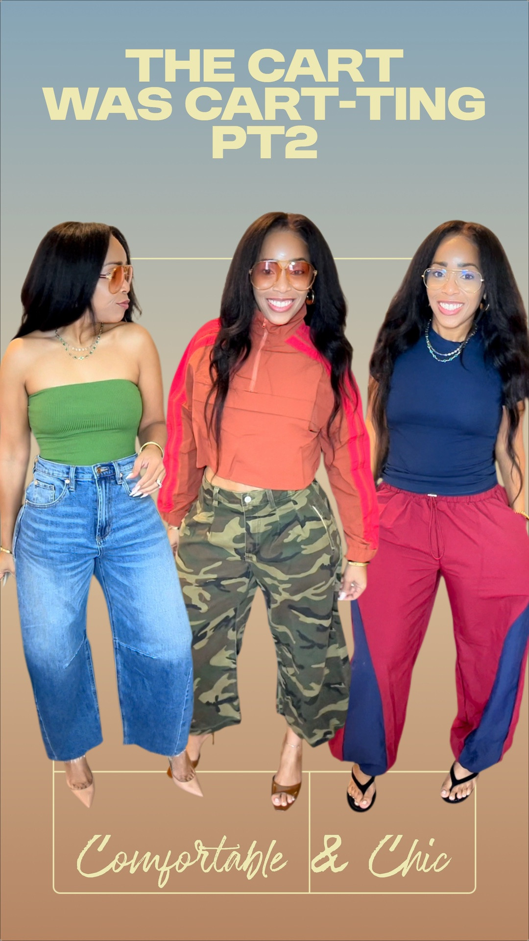 The Cart was definitely Cart-ting! 
Can’t link Fashion Nova here but if you go on my IG or Linktree you can get the links from there💁🏽‍♀️
IG: Its_joannmary (shop the post) 
Linktree: its_joannmary 
Title: The Cart Was Cart-ting Pt2

#LTKootd #LTKgrwm #LTKOver40