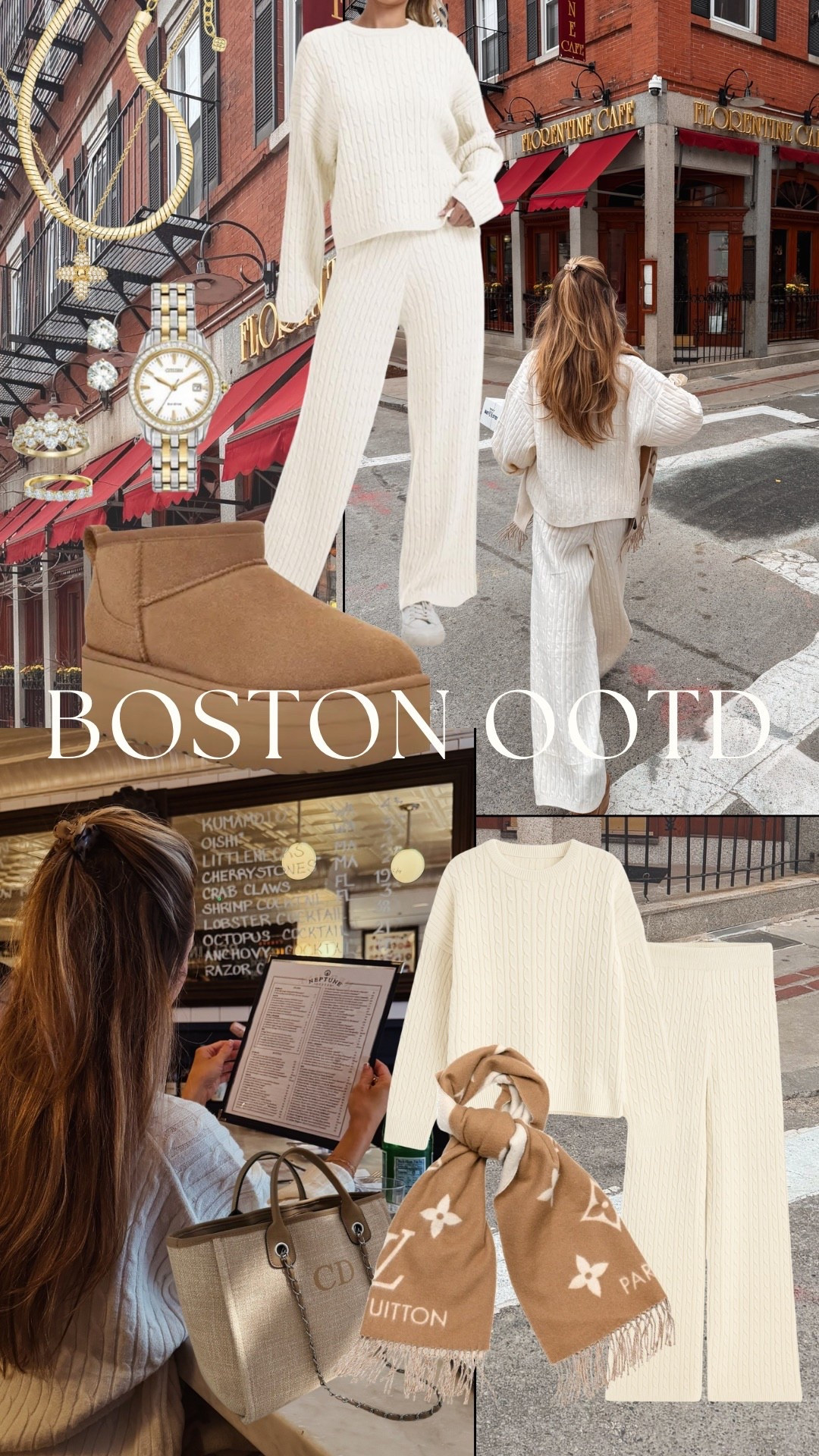 Comfiest travel day outfit 🤎 this matching Amazon knit set was perfect for exploring Boston — cozy enough for the plane but still looks chic for brunch or sightseeing. I paired it with my favorite Louis Vuitton scarf, my favorite uggs, and an Amazon designer lookalike tote for an easy elevated look.

amazon outfit, amazon matching set, travel outfit, cozy travel set, neutral outfit, fall outfit ideas, amazon finds, comfy airport outfit, boston ootd, chic travel style

#LTKTravel #LTKStyleTip #LTKHoliday