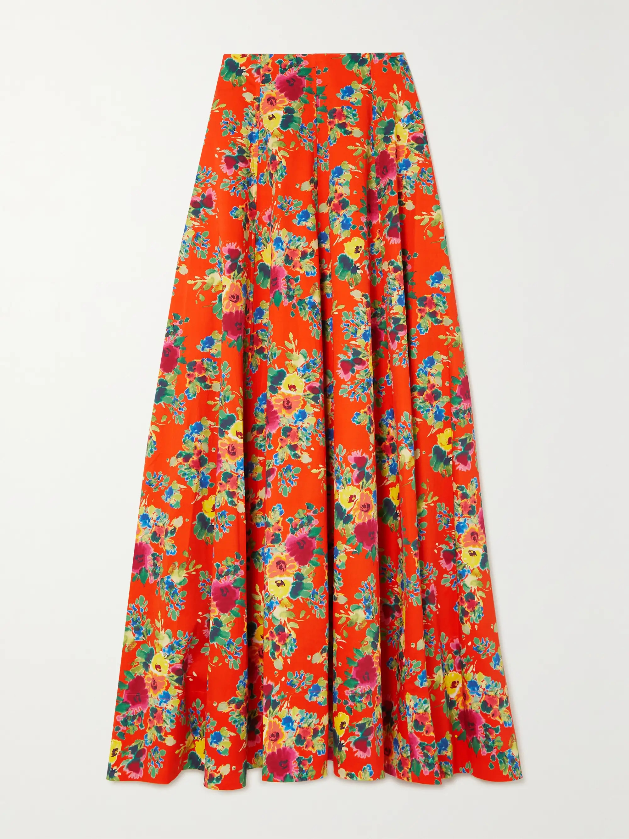 CARA CARADaphne floral-print cotton maxi skirt | NET-A-PORTER (US)