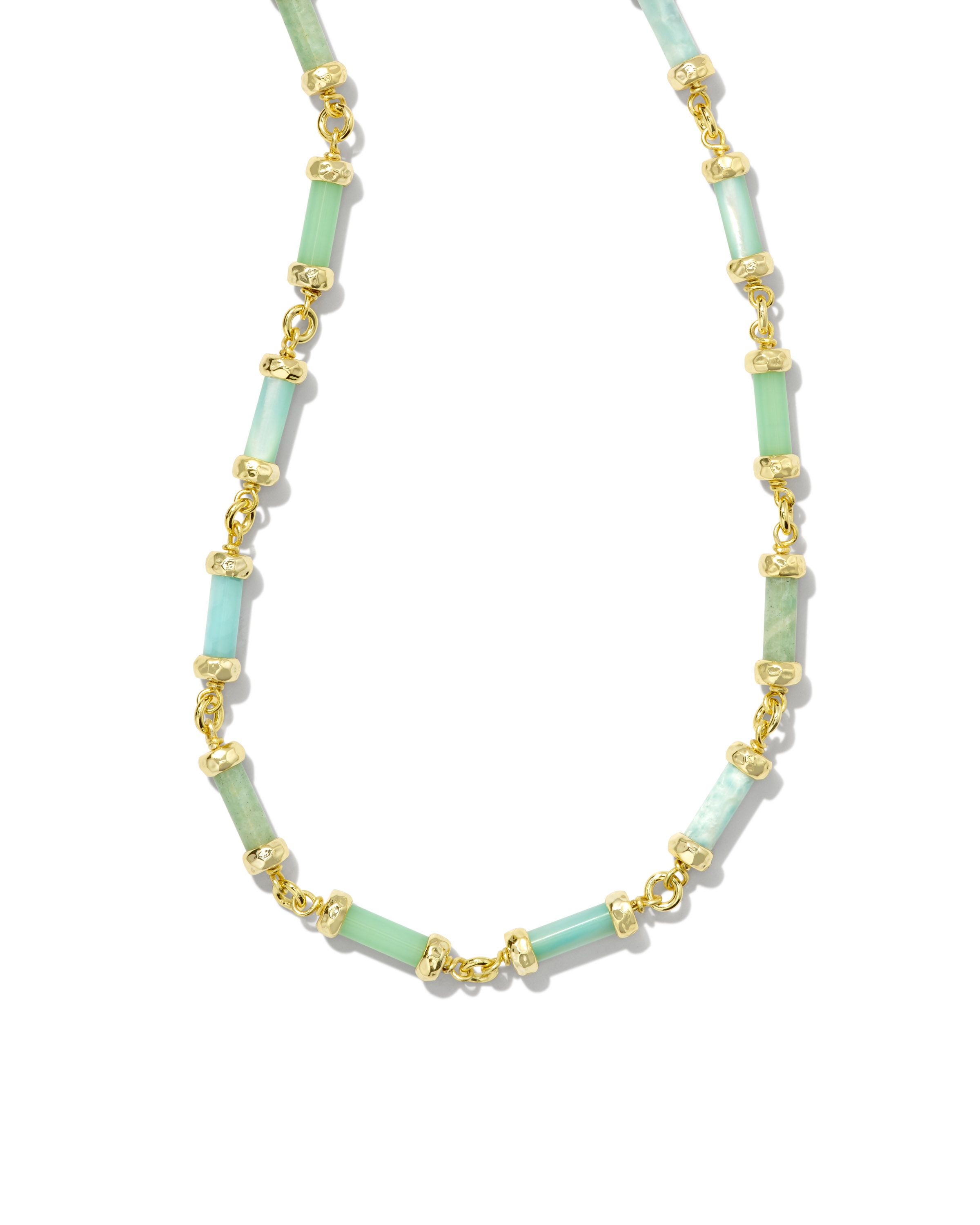 Gigi Gold Strand Necklace in Blue Mix | Kendra Scott