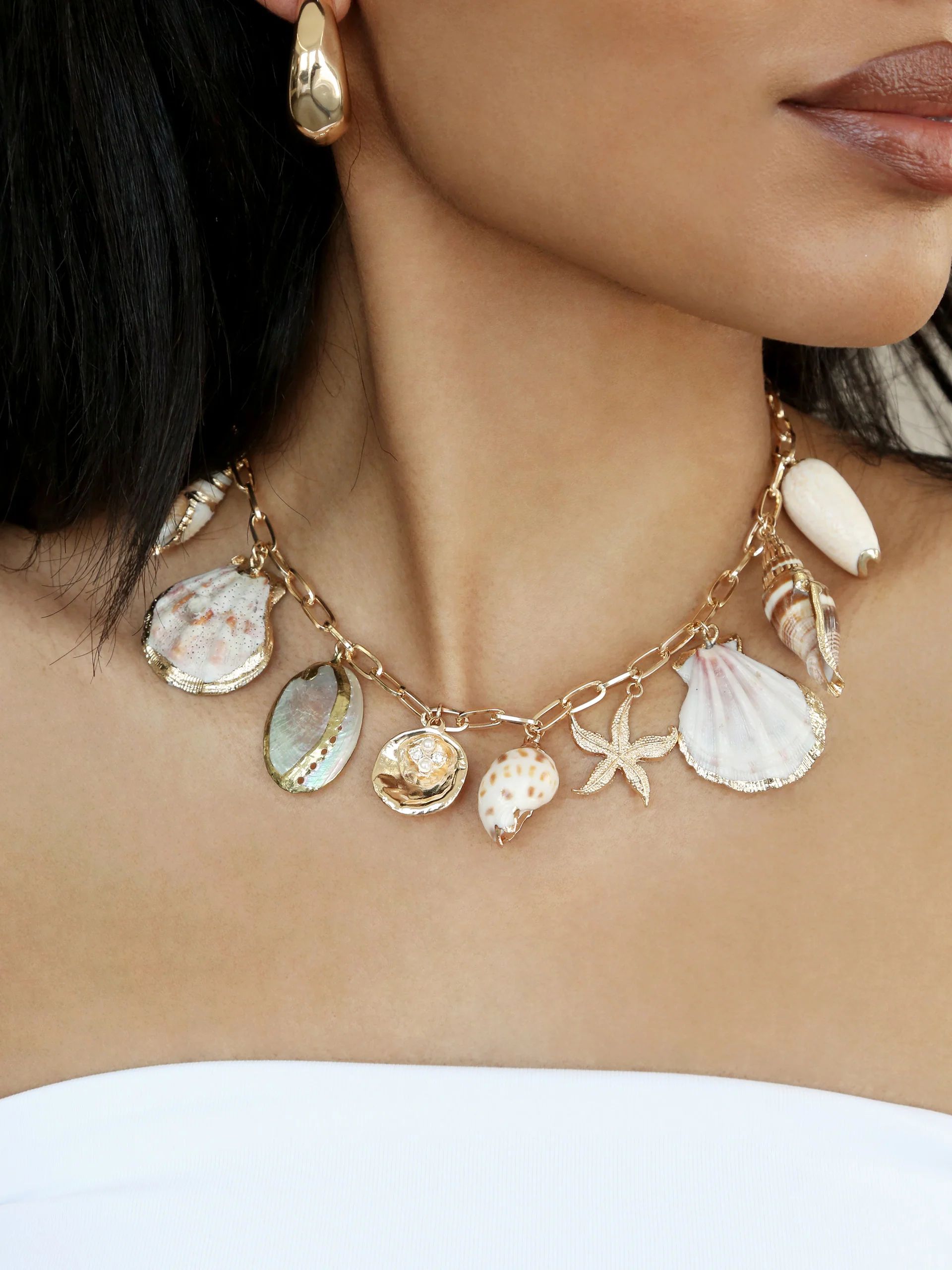 Private Island Assorted Shell Necklace | Ettika