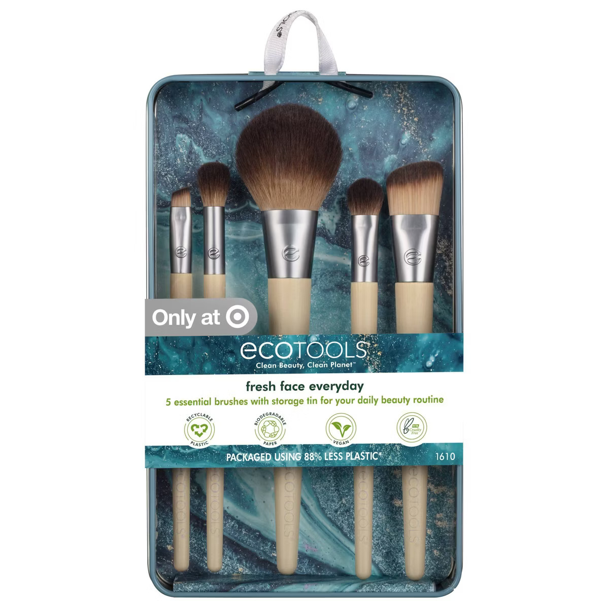 EcoTools Fresh Face Everyday Makeup Brush Set - 5pc | Target