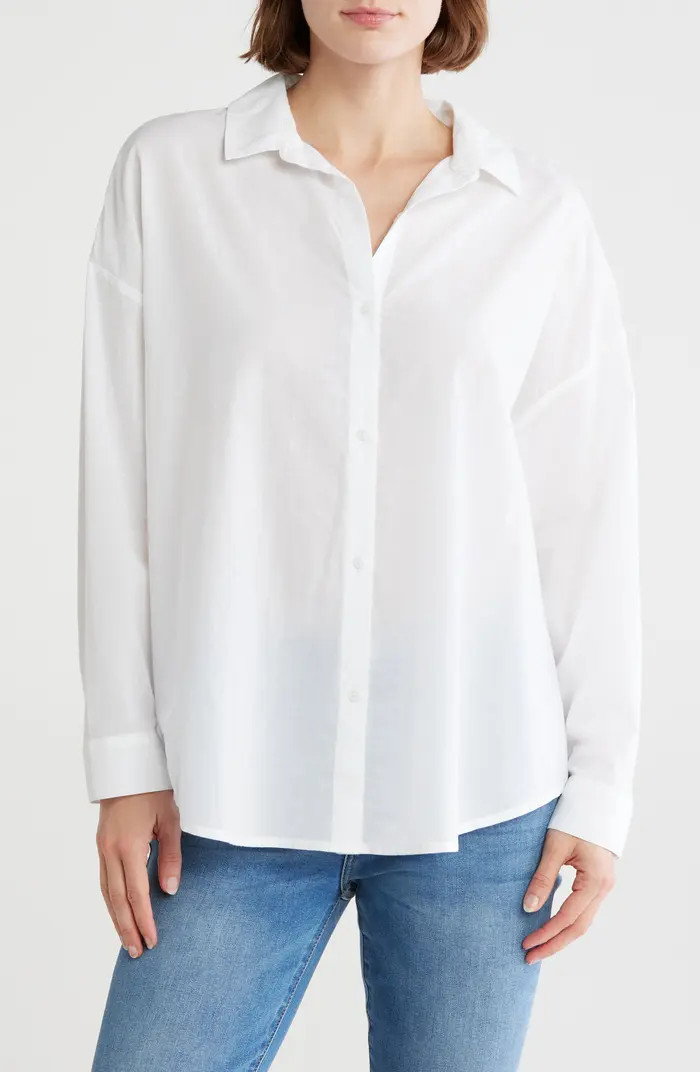 Cotton Button-Up Tunic | Nordstrom Rack