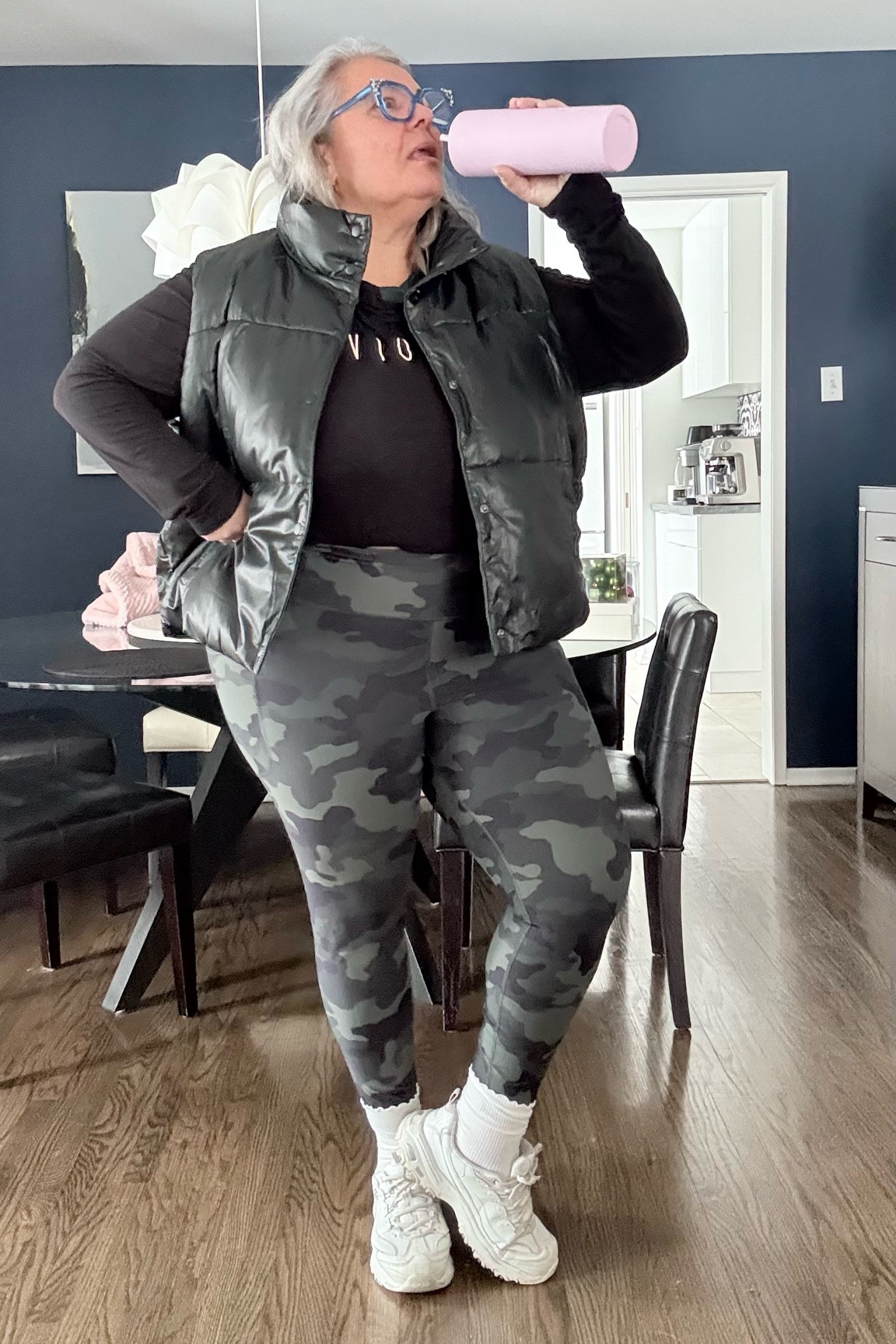 Wearing size 2X in top, xxl in bottoms and 3X in vest  

#LTKplussize #LTKover50style #LTKstyletip