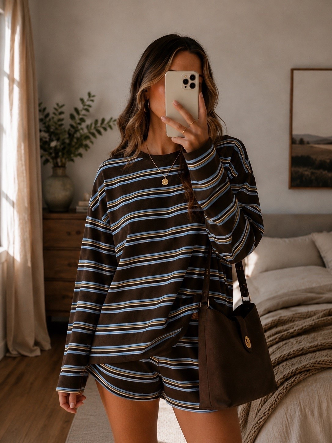 Early fall outfit inspo 🤎🍂 The kind of comfy matching set that makes you look put together with basically zero effort. Add a chocolate brown bag + simple gold jewelry and you’re out the door. Perfect for those warm days when you’re ready to dress like fall anyway. #AmazonFashion #EarlyFallOutfit #FallFashion #AmazonFinds #FallStyle

#LTKSaleAlert #LTKSeasonal #LTKOver40