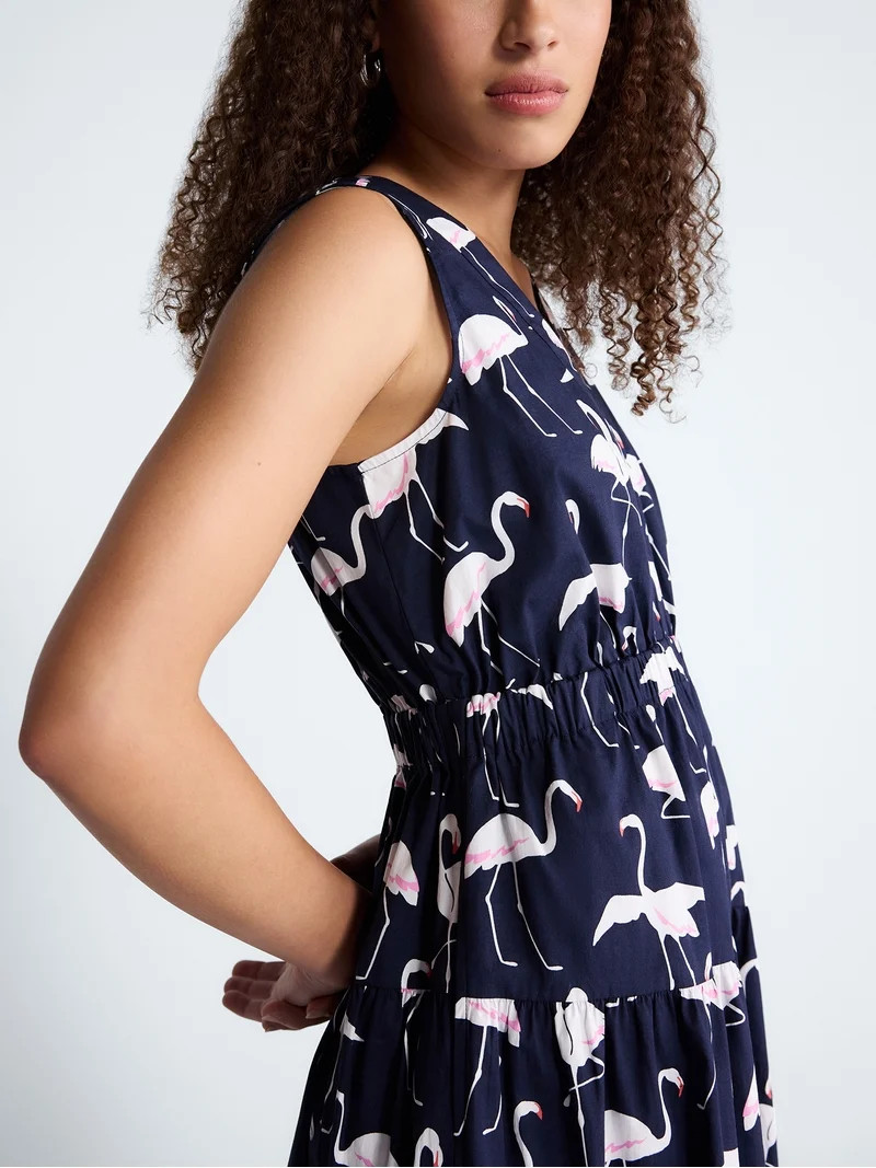 Free Assembly Women's Sleeveless V-Neck Maxi Dress, Sizes XS-XXL | Walmart (US)