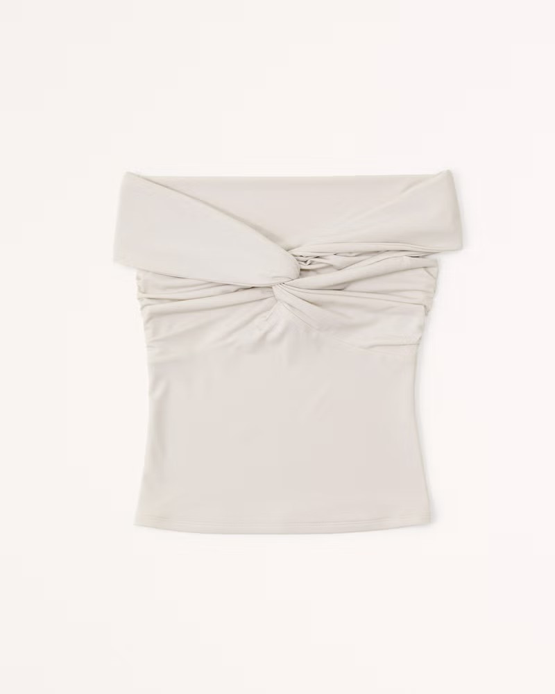 Off-The-Shoulder Twist Top | Abercrombie & Fitch (US)