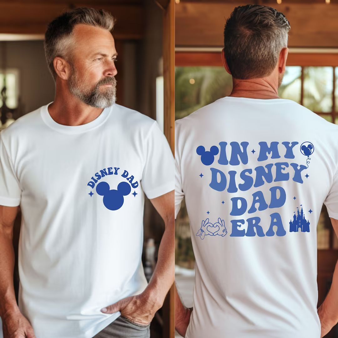 Comfort Colors® Disney Dad Shirt, in My Disney Dad Era Shirt, Pregnancy Announcement, Cool Dad S... | Etsy (US)