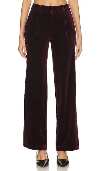 Faye Velvet Trouser in Sugar Plum | Revolve Clothing (Global)