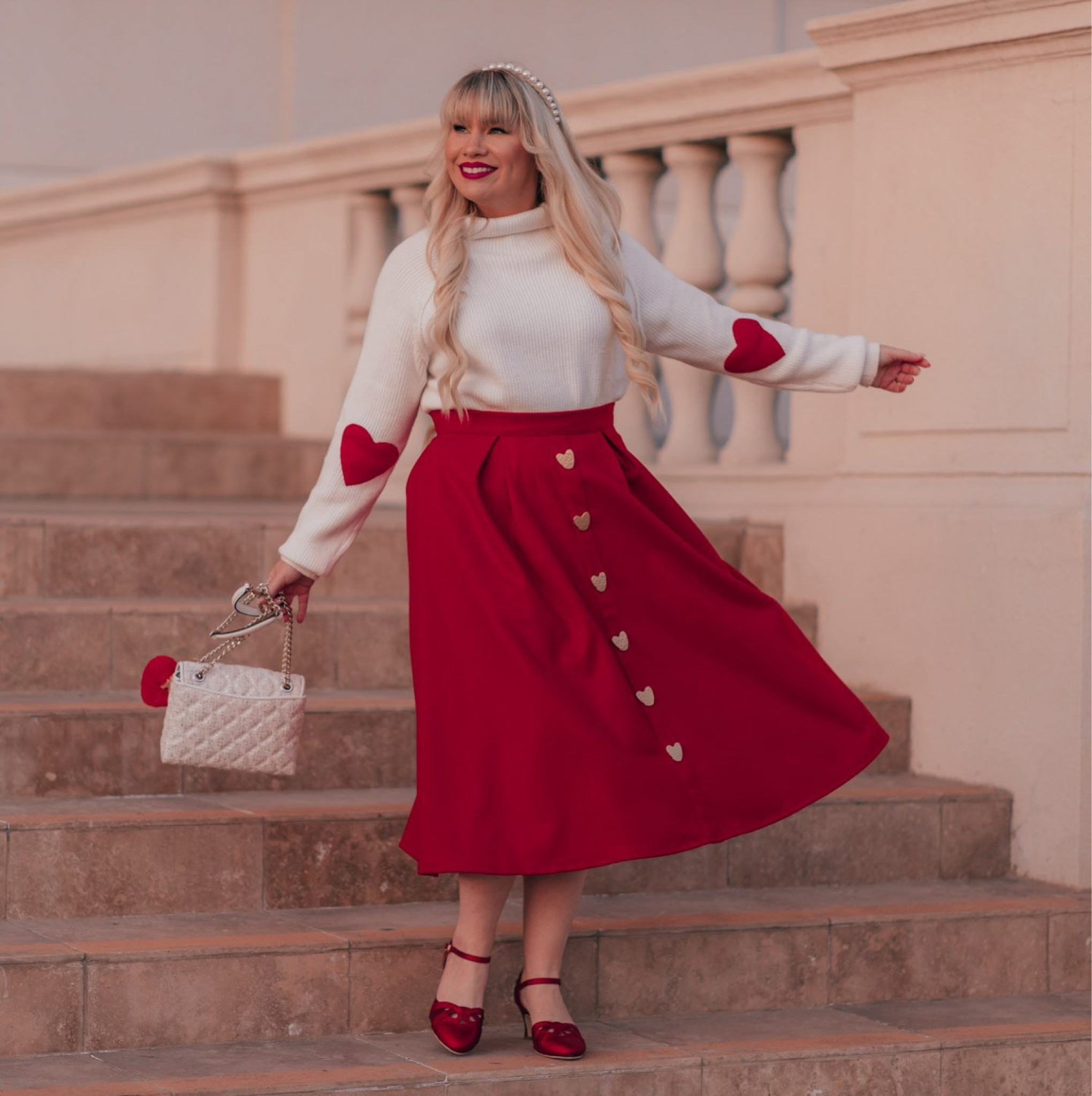 Feminine Valentine’s Day outfit idea 

#LTKunder100 #LTKstyletip #LTKFind