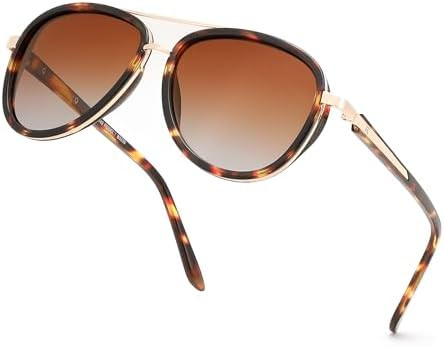 FEISEDY Retro Polarized Aviator Sunglasses for Women Men Vintage Square Sunglass With Classic Sty... | Amazon (US)