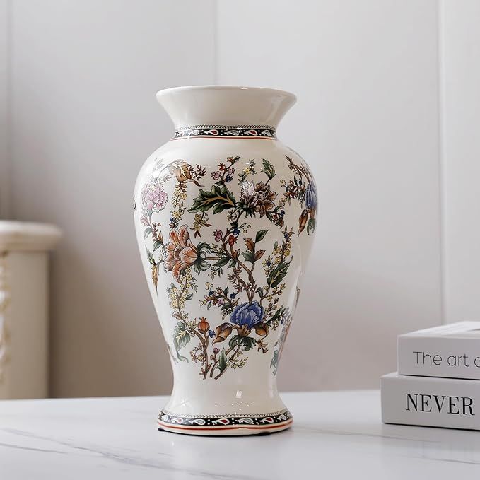 Magicpro Flower Vase Large Size 11.4 inch Floral Tree Design ice Cracked Ceramic vase for Home De... | Amazon (US)