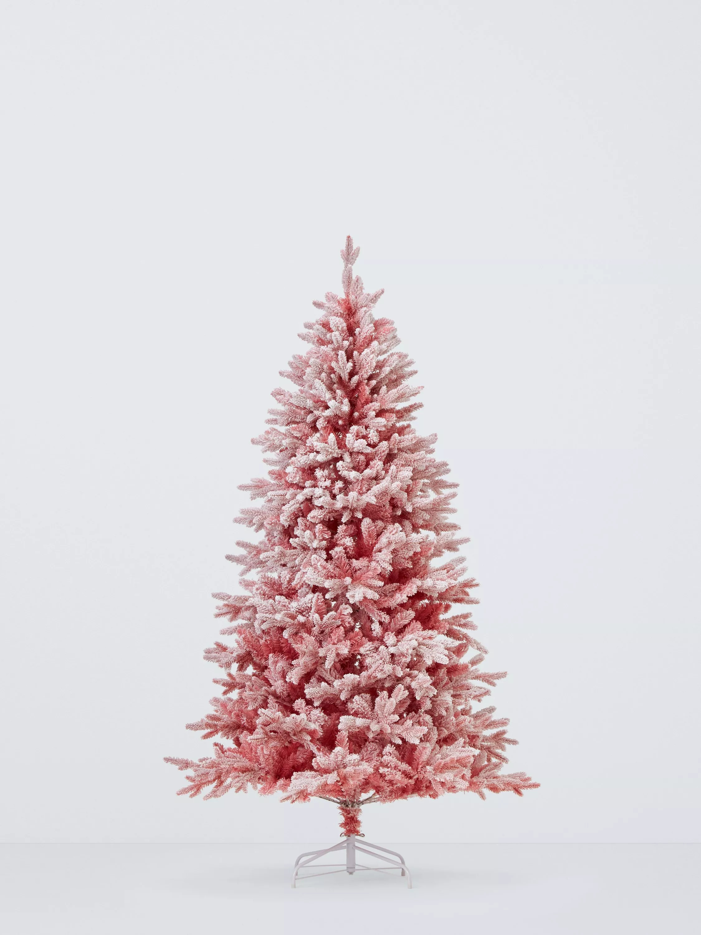 John Lewis Pink Mix Unlit Christmas Tree, 7ft | John Lewis (UK)