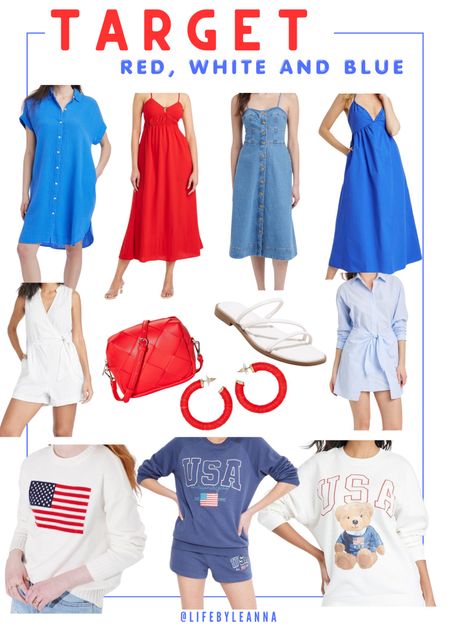 Target red, white and blue women’s outfits! 



#memorialday
#4thofjuly
#target

#LTKStyleTip #LTKFindsUnder50 #LTKSeasonal