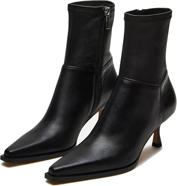 Ankle Boots for Women Kitten Heel Booties Short Boots | Amazon (US)