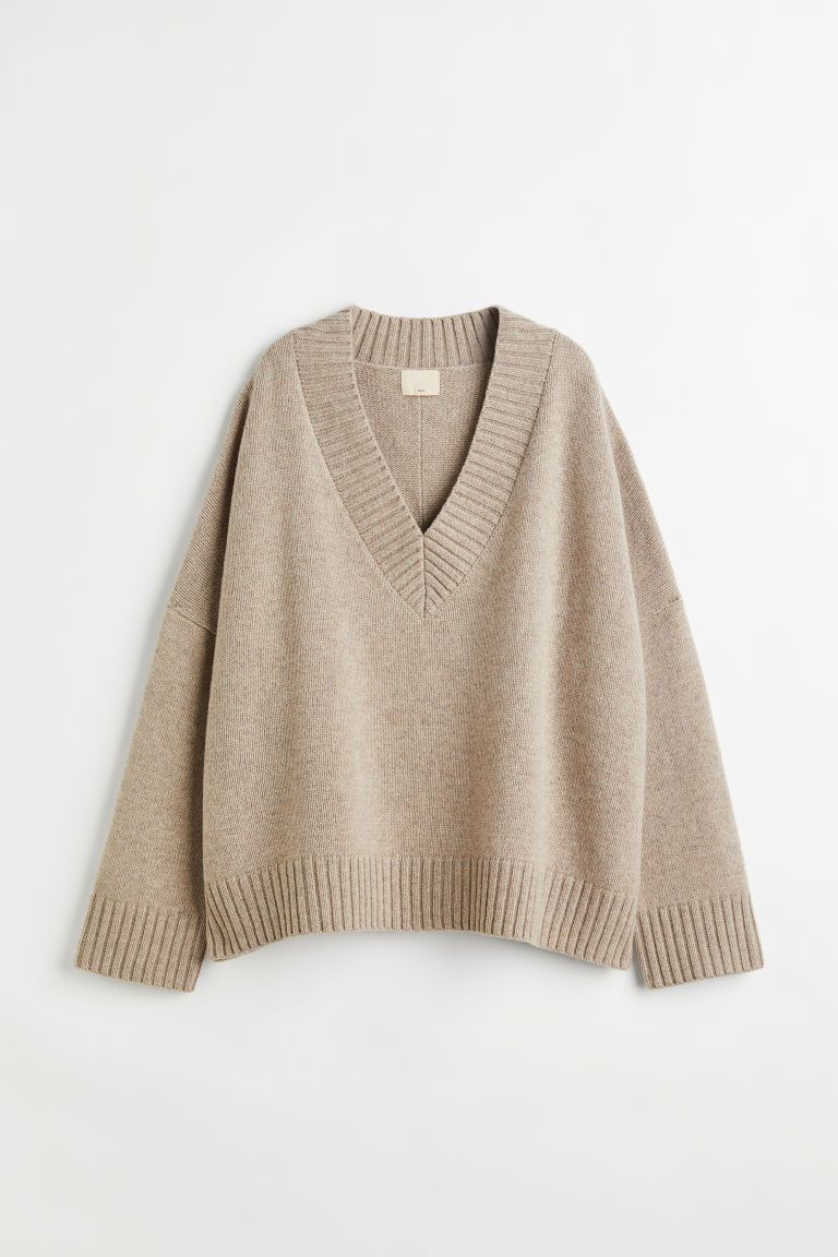 H & M - Wool Sweater - Beige | H&M (US + CA)