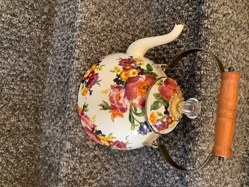mackenzie childs flower market teapot Used EUC Smoke and Pet Free Home  | eBay | eBay US