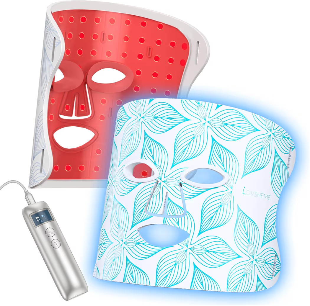 Red Light Therapy for Face, LED Face Mask Light Therapy, 5 Light Modes, 432 High-Density Light Be... | Amazon (US)