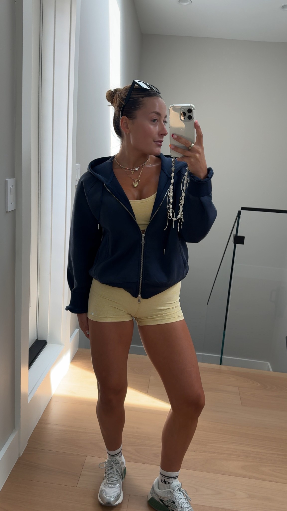 My outfit is linked! The hoodie is on sale & code SPRINGAF stacks!