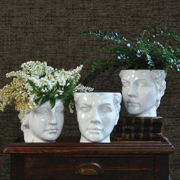 Nev Head Ceramic Statue Planter | Wayfair North America