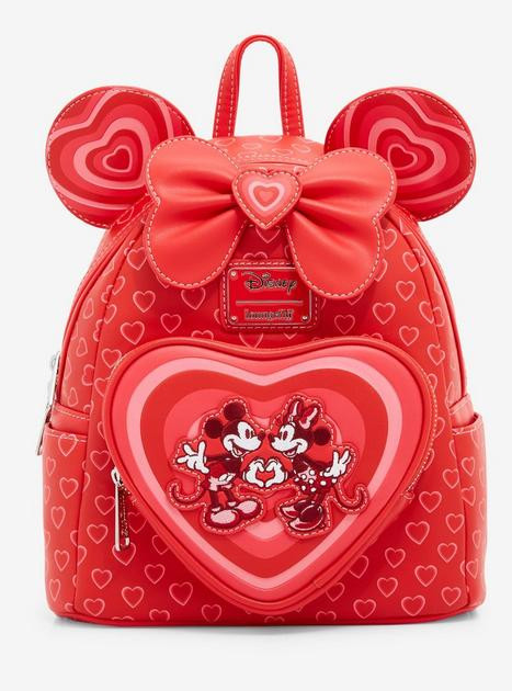 Loungefly Disney Minnie Mouse Hearts Ears Mini Backpack - BoxLunch Exclusive | BoxLunch
