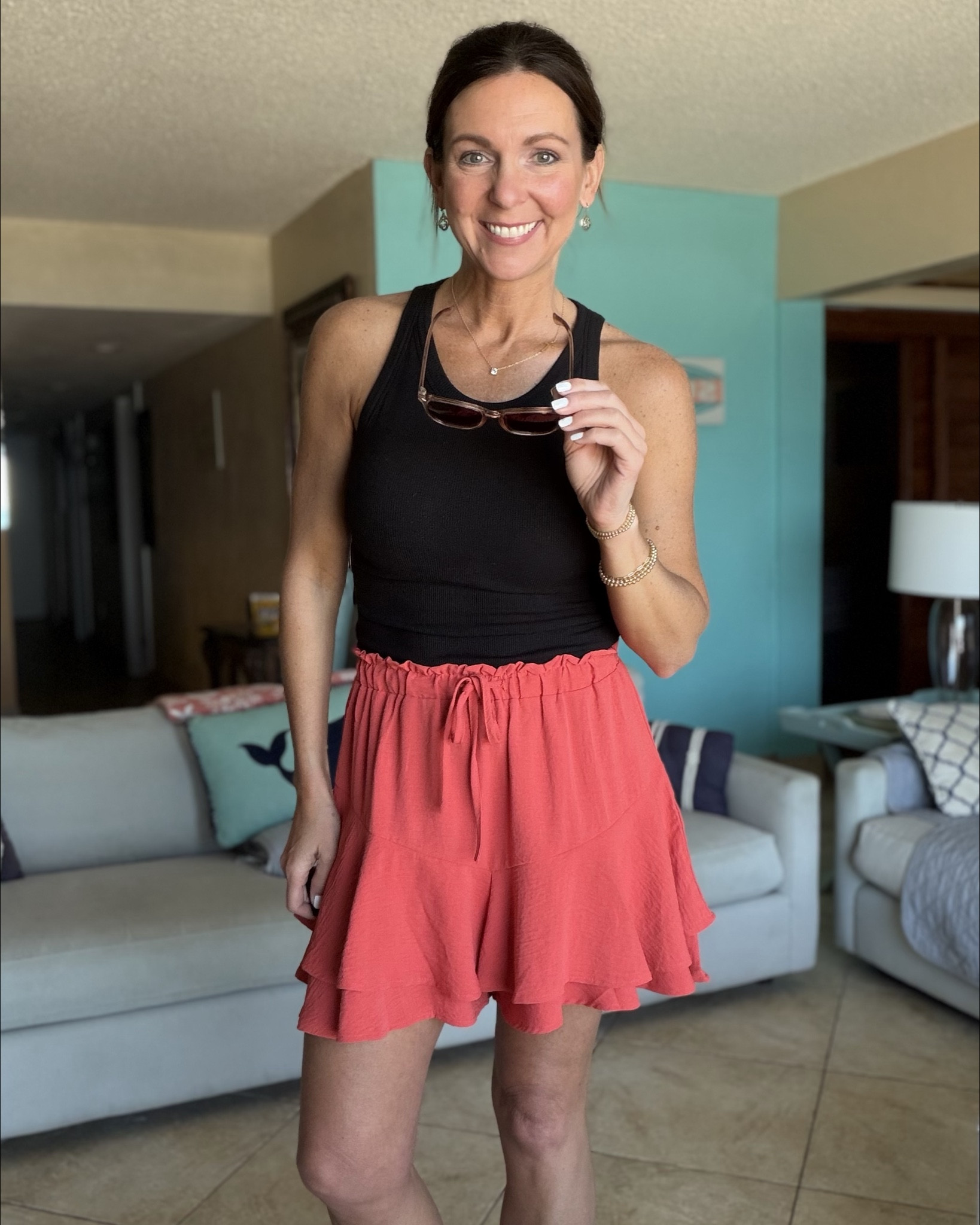 Easy, cute, and perfect for warm days ☀️
This combo is one of those outfits you’ll keep reaching for. The black tank is soft, fitted, and goes with everything, and these flowy shorts are lightweight with the most flattering fit.

Perfect for spring break, vacation days, summer errands, or just throwing on when you want to feel put together without trying too hard.

Linked everything for you 🤍
#vacationoutfit #casualoutfit #amazonfashion #springbreak 


#LTKOver40 #LTKootd