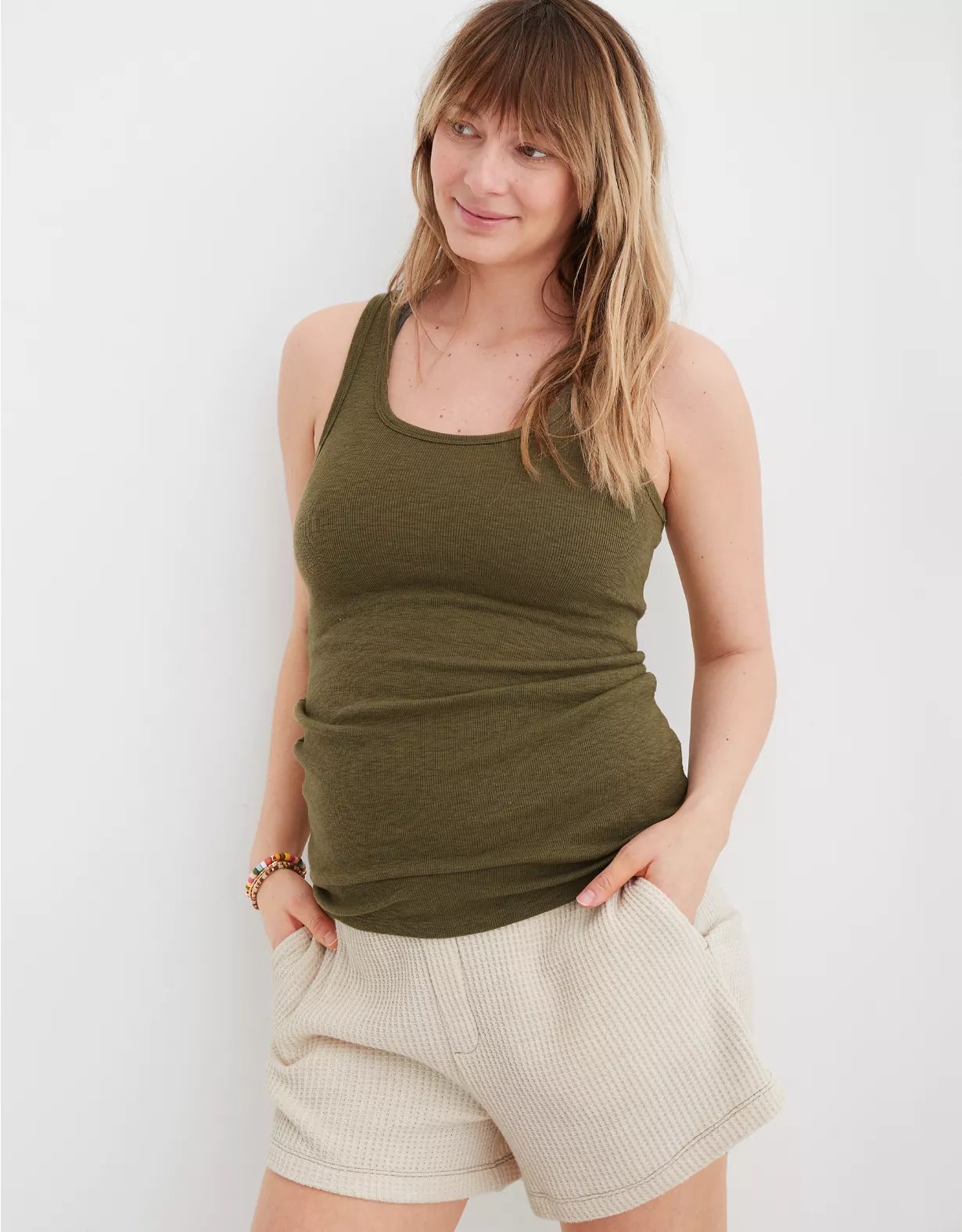 Mama By Aerie™ Ribbed Basic Tank Top | Aerie