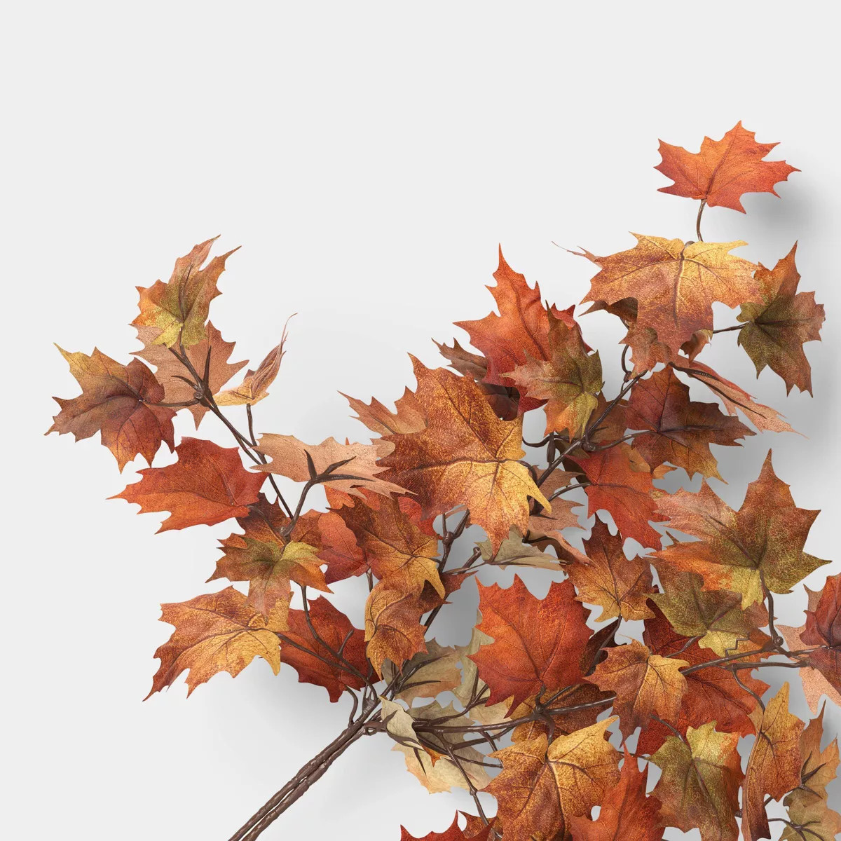 28" Orange Maple Leaf Fall Stem - Threshold™ | Target