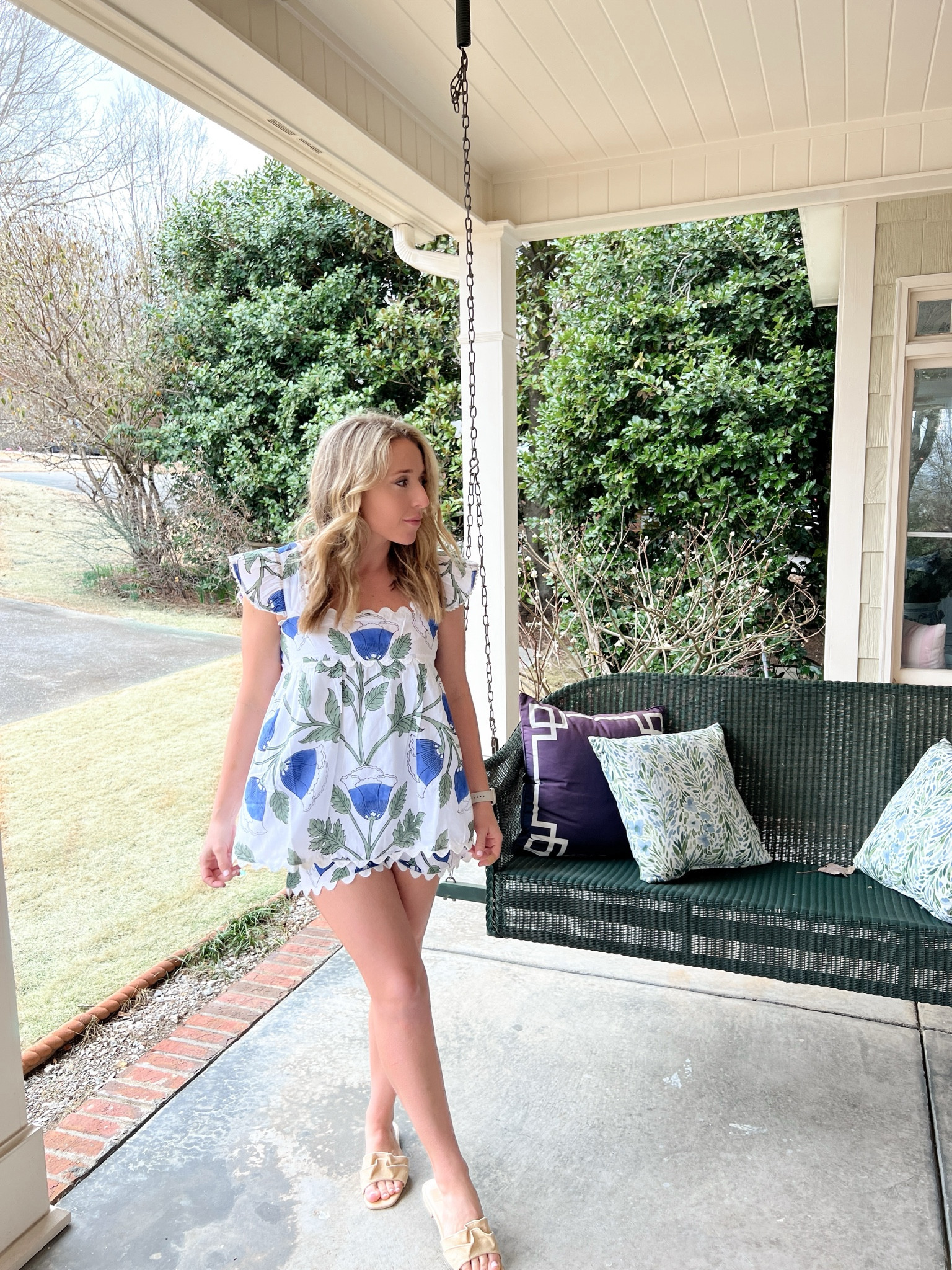 Blue and white block print shorts set with ric rac trim! I’m wearing a 2 - check size chart because it’s not your standard size 2! I’m really a 6! 2 means medium! The shoes are a must have this spring and summer season!

Beach outfit, spring break, Disney world outfit for moms, Grandmillennial preppy style 

#LTKtravel #LTKSpringSale #LTKshoecrush