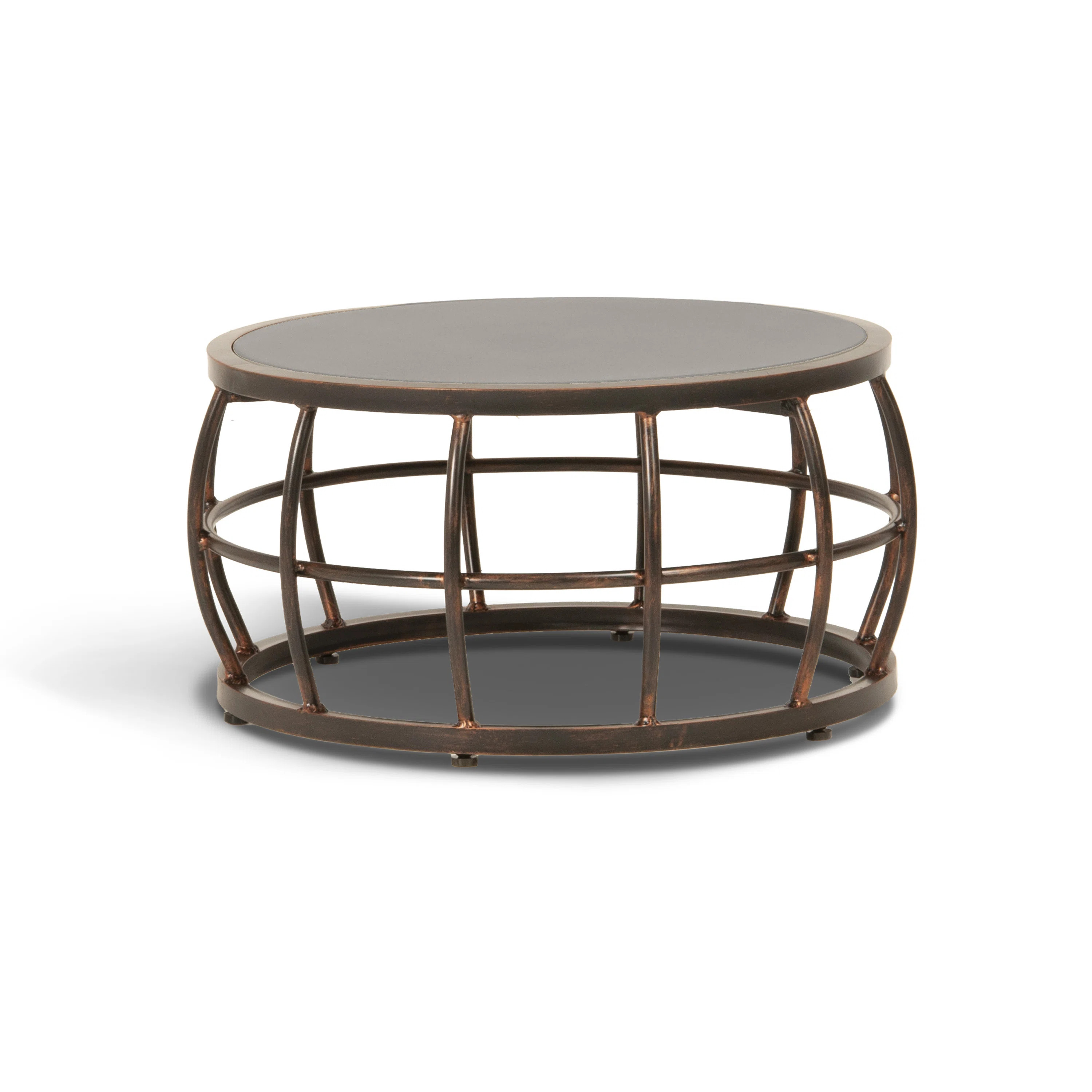 Inspired Visions West Haven - Outdoor Coffee Table w/ Aluminum Base & Polished Concrete Top | Way... | Wayfair North America
