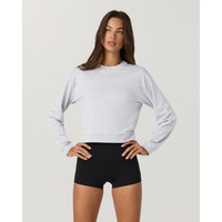 Vuori Halo Modern Crew Neck T-Shirt | Pale Grey Heather | XXS | Vuori Clothing (US & Canada)