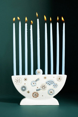 Stoneware Menorah | Anthropologie (US)
