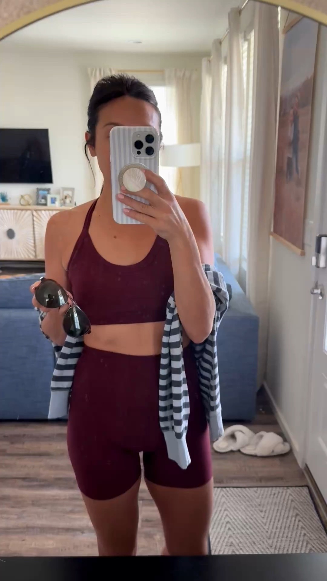 Pairing a striped lightweight sweat with all my workout sets moving forward.

#LTKActive #LTKmorningroutine #LTKfitnessgoals
