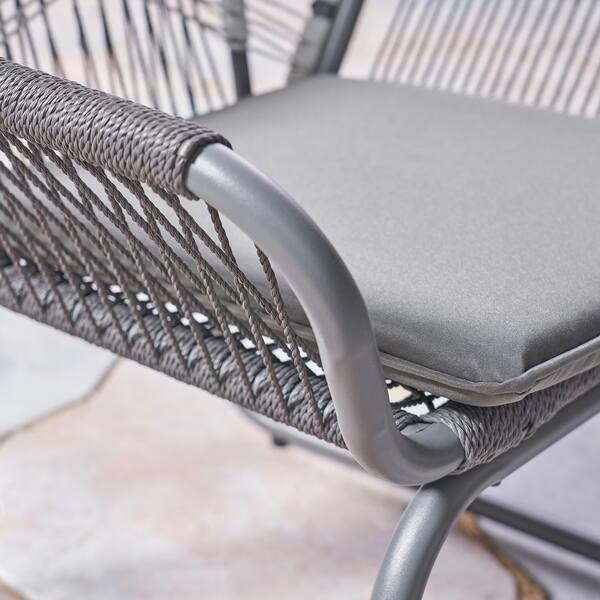 Idaho Outdoor 3 Piece Woven Chat Set by Christopher Knight Home | Bed Bath & Beyond