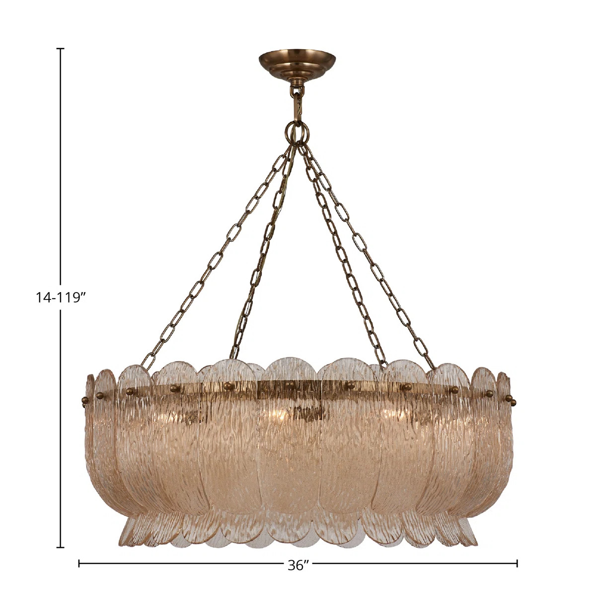 Camellia Winter Brass Chandelier Kalco | Wayfair North America
