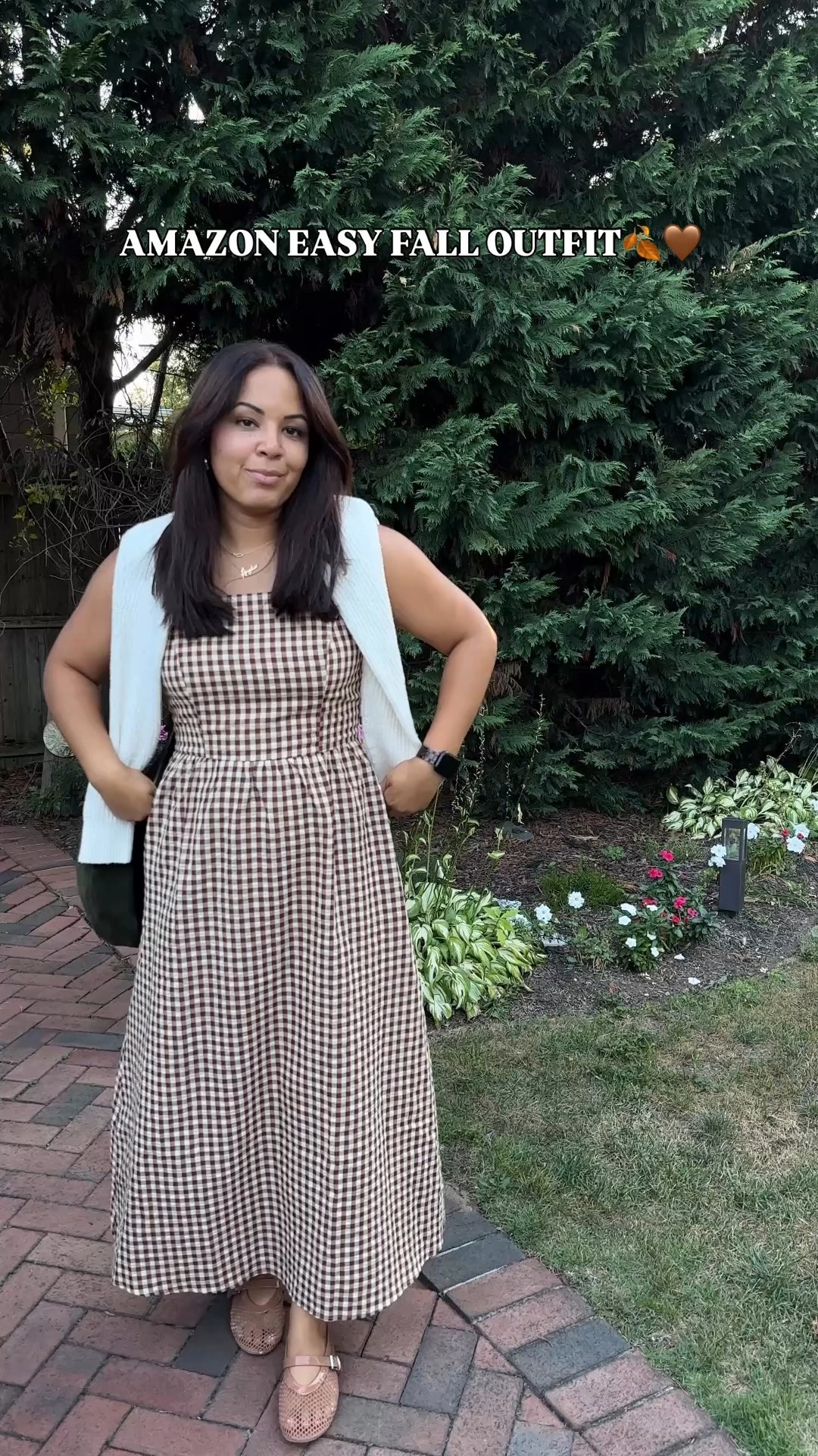 Brown gingham fall dress Amazon dress fall outfit maxi dress 

#LTKFindsUnder50 #LTKStyleTip #LTKSeasonal
