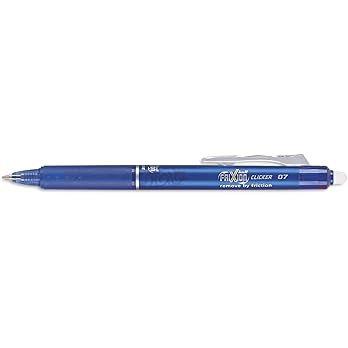 Pilot, FriXion Clicker Erasable Gel Pens, Fine Point 0.7 mm, Pack of 12, Blue | Amazon (US)