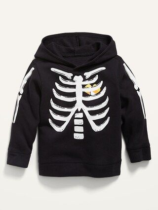 Unisex Halloween Skeleton-Graphic Pullover Hoodie for Toddler | Old Navy (US)