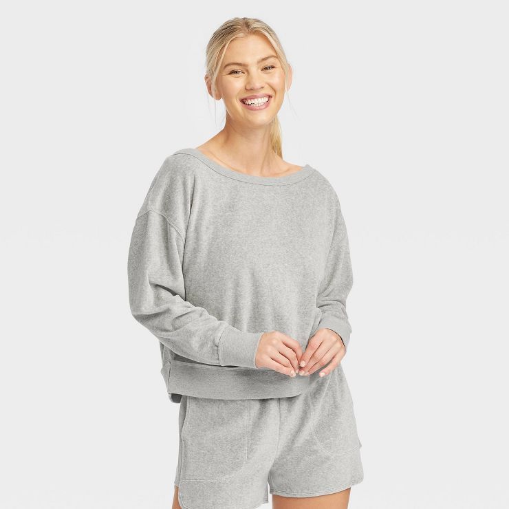 Women's Velour Sweatshirt - JoyLab™ | Target